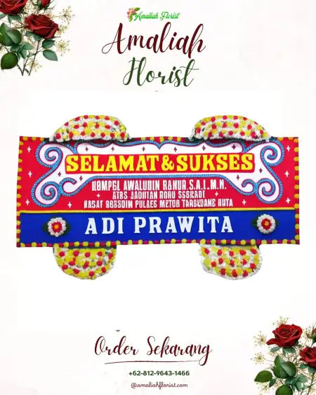 Papan Bunga Ucapan Selamat Lempuing