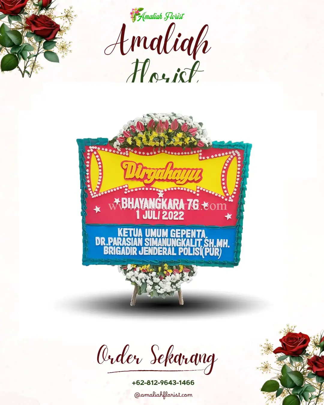 Papan Bunga HUT Ulang Tahun Lempuing